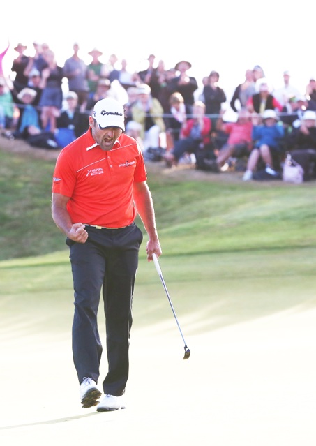 Michael Hendry, seen here winning the NZ PGA Championship for the second time, will look to win the NZ Open for the first time at The Hills in 2014.